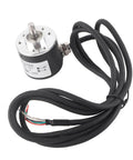 Magnetic Incremental Rotary Encoder With 600 PPR, 6mm Shaft, 5 To 24 V DC, AB Quadrature Output, with coiled cables shown