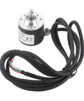 Magnetic Incremental Rotary Encoder With 600 PPR, 6mm Shaft, 5 to 24 V DC, AB Quadrature Output, NPN Open Collector, cable view