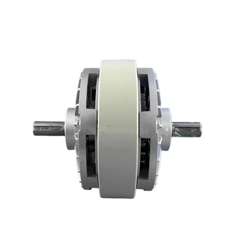 Beefed-Up Magnetic Particle Brake And Controller For 20kg Dual Spindle FL200A-1 Pro-Grade Drive System, Compact Side View