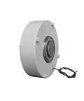 Side view of Magnetic Particle Brake ZX-2.5YS ZX-5YS ZX-10YS, industrial torque control device with cable for precise speed management.