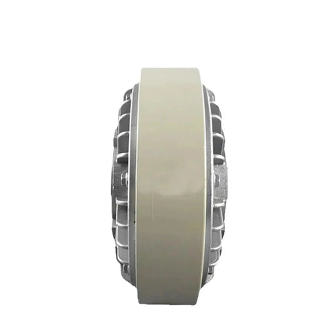 Side view of Pro Grade Magnetic Particle Brake FZ12K-1 12 Nm Air Hollow Bore Center Clutch, durable alloy, smooth start-stop, compact size.
