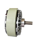 Side view of Single Shaft Magnetic Particle Brake with Precise Torque Control from 3 Nm to 400 Nm for textile winding equipment.