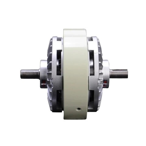 Front view of Magnetic Particle Clutch And Powder Brake For Dual Axle Drives, 50 Nm Torque Range, 5 Kg Load Capacity, Easy Torque Control