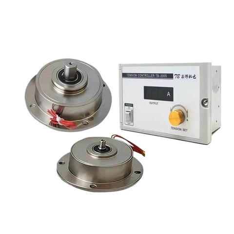Micro Magnetic Powder Brake Tension Controller Kit For Textile Bag Packer Machines with control panel and magnetic powder clutch