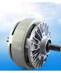 Close-up of a Two Axis Magnetic Powder Clutch and Brake System with Adjustable Torque, suitable for robotics and CNC precision machinery.
