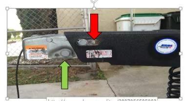 Magnetic Trailer Brake Release Key for Easy Backups, installed in UC Receiver Slot to prevent brakes locking in reverse