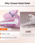 Powerful 16KPa Mattress Vacuum With UV-C Light, Metal Roller detail for deep cleaning efficiency.