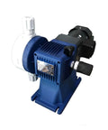 Mechanical Diaphragm Metering Pump MS1A064B with Pro Grade Flow Control in blue, featuring adjustable flow rate and self-priming seal.