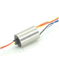 Mini Cap Slip Ring For DIY Projects 6.5mm OD 8 Way 1A IP51 Rotating Electrical Connector Silver Finish with colorful wires