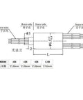 Technical diagram of Mini Cap Slip Ring For DIY Projects 6.5mm OD 8 Way 1A IP51 Rotating Electrical Connector Silver Finish
