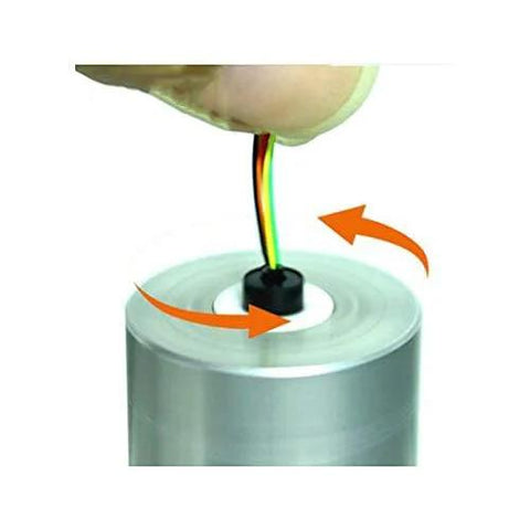 Mini Cap Slip Ring For DIY Projects 6.5mm OD 8 Way 1A IP51 Rotating Electrical Connector showing rotating mechanism