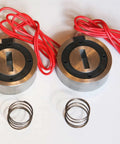 Two Pack 12 Inch Mobile Home Trailer Brake Magnet Replacement Kits With Wires And Springs Includes Two Magnets and Two Coil Springs