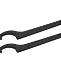 C Hook Spanner Wrench Fits 45 To 52Mm Round Nuts For Motorcycle Shock Absorbers And Coilovers 2 Pack Heavy Duty Pro Grade Carbon Steel