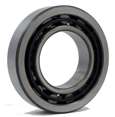 NU1009 Cylindrical Roller Bearing 45x75x16mm in chrome steel with removable inner ring, front view