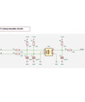 Diagram of EC11 rotary encoder circuit for Dope 0.96 Inch And 1.3 Inch OLED Display Module With EC11 Rotary Encoders I2C Interface.