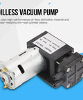 Oil Free 24V Mini Vacuum Pump For Air Water And Gas, Tiny Powerhouse Delivers Up To 85 KPa Vacuum With 40 Liters Per Minute Flow