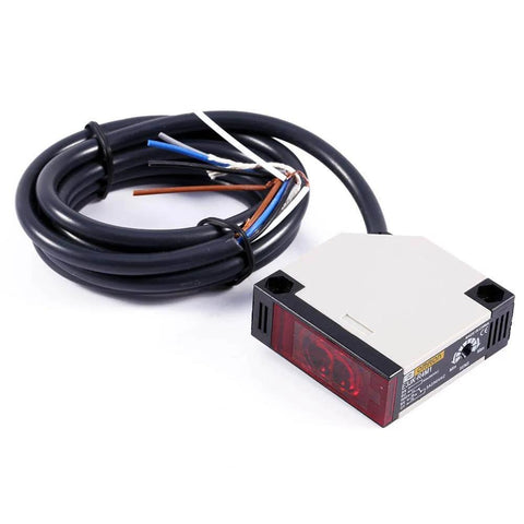 Omron E3JK R4M1 Reflective Photoelectric Switch Sensor with 1.5m cable, 4m induction distance, proximity sensor for object detection