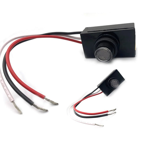 Outdoor 120V AC Dusk To Dawn Photocell Switch With Light Control Sensor for exterior post lights, hard wired, UL certified