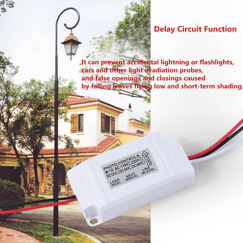 Outdoor Dusk To Dawn Photo Sensor Switch For Lamps And Lighting Auto Night On Daylight Off Photocell With 12V 24V Or 110V 240V AC