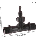 Pro Grade Venturi Ejector For Ozone And Water Mixing With Built In Anti Backflow Valve plastic assembly dimensions in view