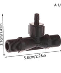 Pro Grade Venturi Ejector For Ozone And Water Mixing With Built In Anti Backflow Valve plastic assembly side view
