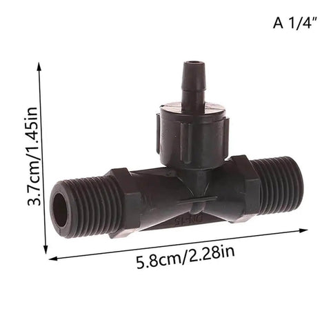 Pro Grade Venturi Ejector For Ozone And Water Mixing With Built In Anti Backflow Valve plastic assembly side view