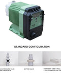 Acid Dosing Pump 5.04L Electromagnetic Diaphragm Metering Pump For Precise Automatic Micro Dosing With PTFE Diaphragm and Accessories