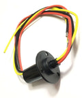 Multiple Wire Electrical Slip Ring Collector Rotary Connector 3 Wire 4 Wire 5A 10A 15A 30A 22mm Diameter With Gold Contact