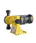 Front view of DJL Diaphragm Metering Pump With PVDF Diaphragm For Precise Liquid Dosing, DJL150 0.4 Stroke, Heavy Duty, Durable Casing
