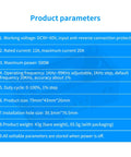 Product parameters for Beast Power DC Motor Speed Controller 9V To 60V 12A 500W PWM Control, including voltage, current, and frequency details.