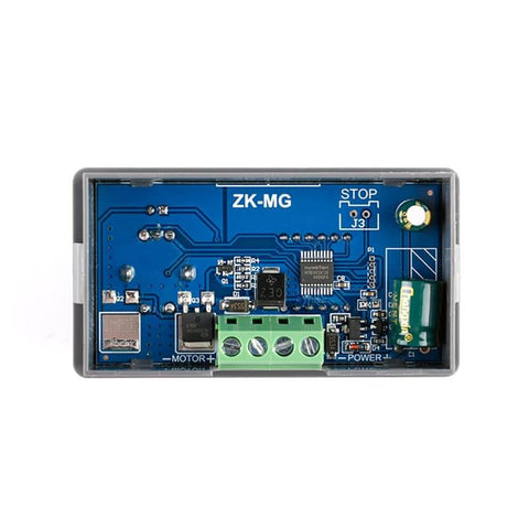 Front view of PWM Motor Driver For DC Motors 5V 12V 24V With Digital Encoder And Stepless Rotary Switch Dialed In Speed Regulator