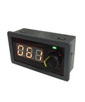 Wide Voltage PWM Motor Speed Controller 9-60V 12A Beefed Up 500W Mini Speed Regulator with stepless rotary knob and digital display.