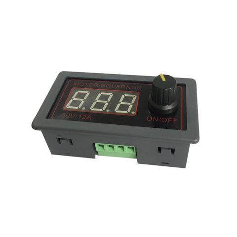 Wide Voltage PWM Motor Speed Controller 9-60V 12A Beefed Up 500W Mini Speed Regulator with knob and display panel