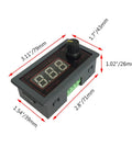 Wide Voltage PWM Motor Speed Controller 9-60V 12A Beefed Up 500W Mini Speed Regulator with stepless rotary knob and dimensions shown