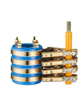 Four Way Slip Ring Assembly With Conductive Slip Ring And Copper Carbon Brush Holder For Packaging Machines Type7 Copper Ring