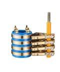 Four Way Slip Ring Assembly With Conductive Slip Ring And Copper Carbon Brush Holder For Packaging Machines Type7 Copper Ring 20Mm Inner Diameter