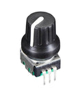 Rotary Encoder With Extras ADA377 24 Pulse Detents Panel Mountable Breadboard Friendly Soft Touch Knob
