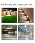 Image showing various outdoor lighting setups with photoelectric dusk to dawn sensor switch for outdoor lighting 120V black with watertight cover.