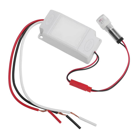 Two Pack Photoelectric Light Control Sensor Switches, Auto On Off Dusk To Dawn Photocell For Street And Outdoor Lights, DC 12 24V