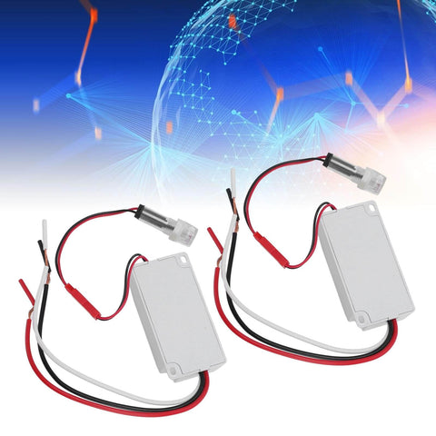 Two Pack Photoelectric Light Control Sensor Switches, Auto On Off Dusk To Dawn Photocell For Street And Outdoor Lights, DC 12 24V Compatible