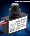 120VAC Photoelectric Light Sensor Auto On Off Switch For Lighting Fixtures, Automatic Daylight Detector, energy-saving photocell switch