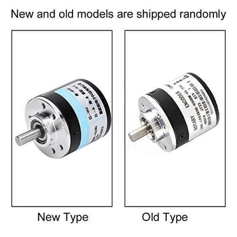 New and old models of Photoelectric Incremental Rotary Encoder 600 P R, 6mm Shaft, 5-24 VDC, AB Phase Output for precise measurement