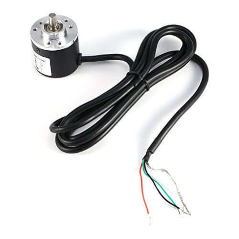 Photoelectric Incremental Rotary Encoder 600 P R, 6mm Shaft, 5-24 VDC, AB Phase Output with long cable and wiring