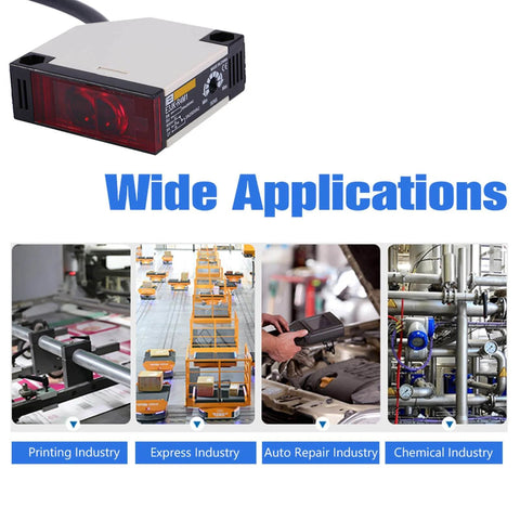 Photoelectric Sensor Switch With Square Lens E3JK R4M1 AC 90 To 250V 3A for industrial automation applications