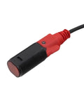 Close-up of Photoelectric Switch PRK318B 2N And 4P Configurations One Color Pro Grade Industrial Infrared Sensor, black and red design