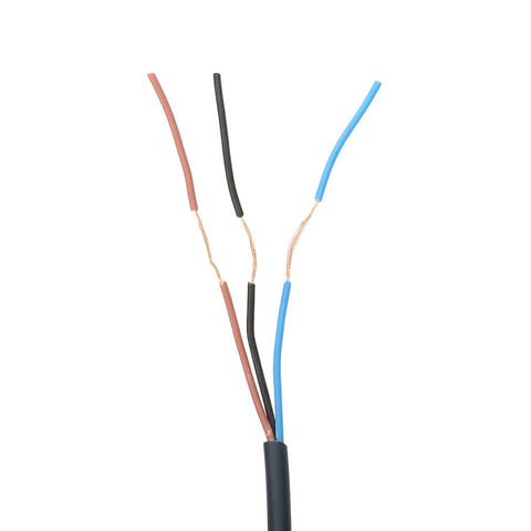 Close-up of wires for a Photoelectric Switch Sensor E3Z D61 12 24V DC Diffuse Reflection Infrared Sensor NPN Output Black Built For Your Automation Setup.