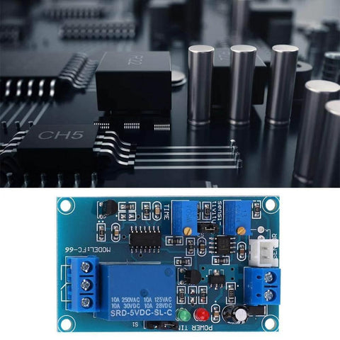 Close-up of a Photoresistor Relay Module With Photocell Sensor And Auto Light Switch, circuit board design