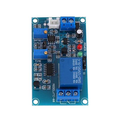 Photoresistor Relay Module With Photocell Sensor And Auto Light Switch, Adjustable Delay Timing, 12V DC for DIY Projects