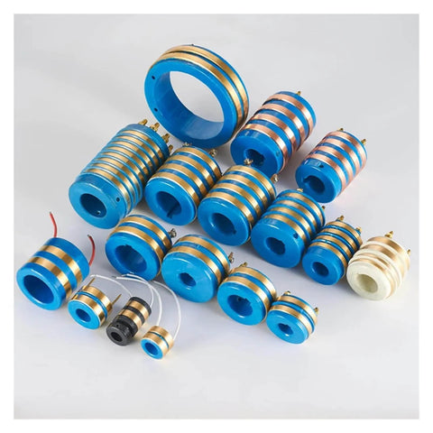 Assorted 2 To 4 Way Slip Ring Assembly With Current Collector, Carbon Brush Holder, for 20mm To 25mm Shaft, ideal for Motors Robotics CNC