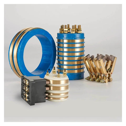 2 To 4 Way Slip Ring Assembly With Current Collector, Carbon Brush Holder, Plug And Play Rotary Electrical Connector for 20-25mm Shaft